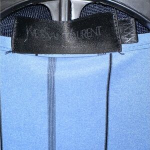 Yves Saint Laurent Light Blue polo  shirt with Black Trim